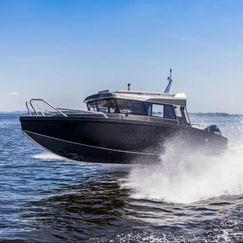 OEM Customized 7.15M Factory Customized Aluminum Speed Boat Hulls Outboard Engine Sport Yacht for Fishing